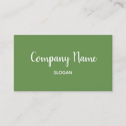 Carte De Visite Moss Green (Devant)