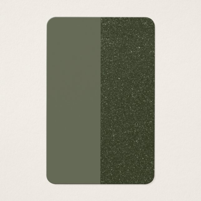 Carte de visite Moss Green personnalisable (Devant)