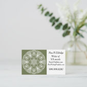 Carte De Visite Moss Mandala (Debout devant)