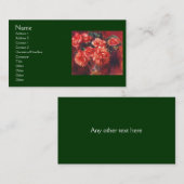 Carte De Visite Moss Roses par Renoir (Devant / Derrière)