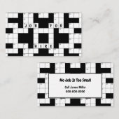 Carte De Visite Mot de passe - Puzzle (Devant / Derrière)