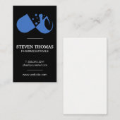Carte De Visite Motar Pestle | Logo de la pilule | Prescriptions (Devant / Derrière)