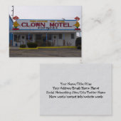 Carte De Visite Motel de clown (Devant / Derrière)