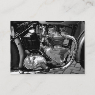 Carte De Visite Moteur classique de motocyclette, mini photo