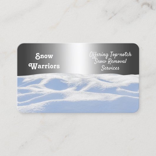 Carte De Visite Moteur de neige (Devant)