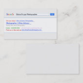 Carte De Visite Moteur de recherche (Devant / Derrière)