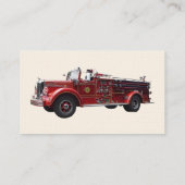 Carte De Visite Moteur d'incendie classique (Dos)