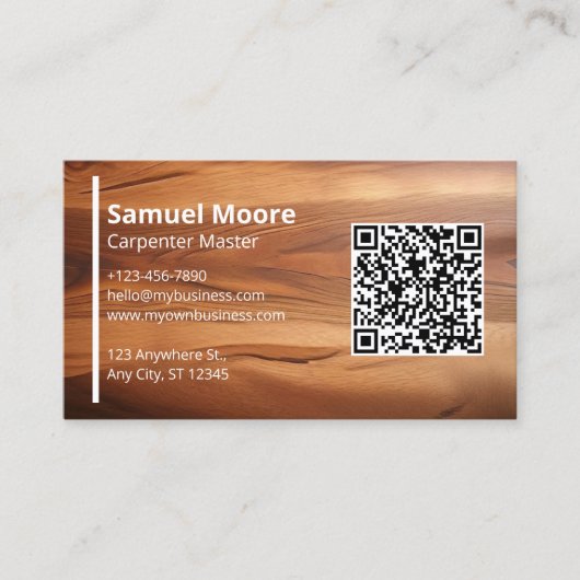 Carte De Visite Moteur rustique moderne et simple (Devant)