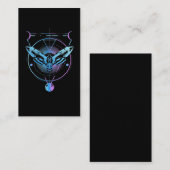 Carte De Visite Moth Pastel Goth Croissant géométrique de cuisine (Devant / Derrière)