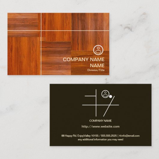 Carte De Visite Motif (Devant / Derrière)