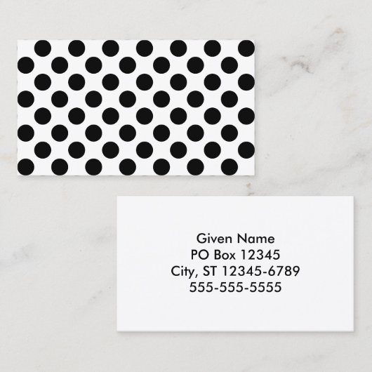 Carte De Visite Motif (Devant / Derrière)