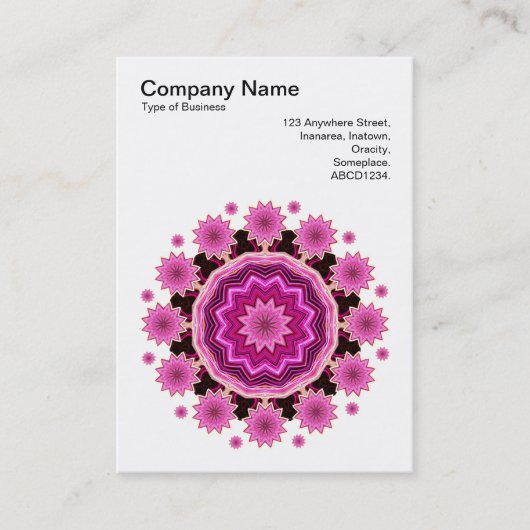 Carte De Visite Motif 024 de mandala (Devant)