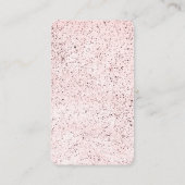 Carte De Visite Motif à bordure moderne rose (Dos)