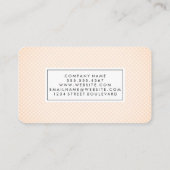 Carte De Visite Motif à échelle douce (Dos)