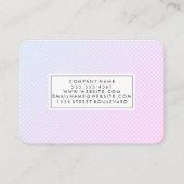 Carte De Visite Motif à échelle subtile (Dos)