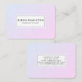 Carte De Visite Motif à échelle subtile (Devant / Derrière)