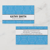 Carte De Visite Motif à fleurs stylisé III | Chic (Devant / Derrière)