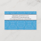 Carte De Visite Motif à fleurs stylisé III | Chic (Dos)