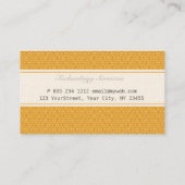 Carte De Visite Motif à la mode de damassé enveloppé dans une (Dos)