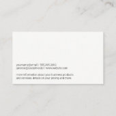 Carte De Visite Motif à points | Cuir (Dos)