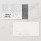 Carte De Visite Motif à points | Cuir (Devant / Derrière)