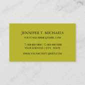 Carte De Visite Motif à pois d'arrière - plan (Dos)