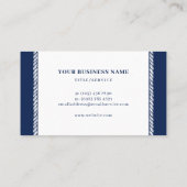 Carte De Visite Motif à roues de Ancre de la marine rose (Dos)