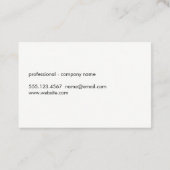 Carte De Visite motif à texture tachetée chic (Dos)