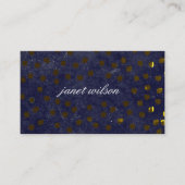 Carte De Visite motif à texture tachetée chic (Devant)
