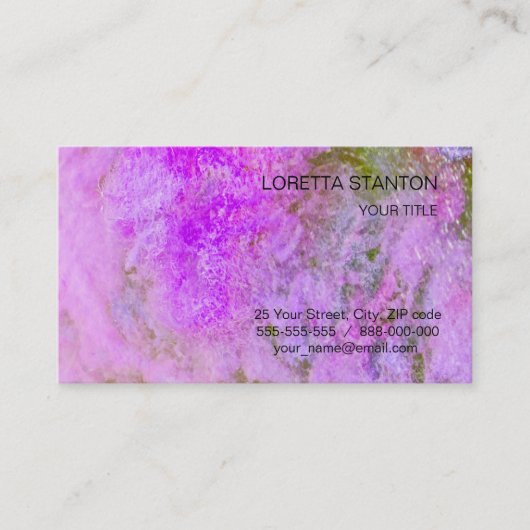 Carte De Visite motif Abstrait (Devant)