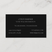 Carte de visite Motif Abstrait (Dos)