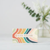 Carte De Visite Motif Abstrait coloré (Debout devant)