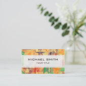Carte De Visite Motif Abstrait couleur pastel #3 (Debout devant)