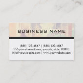 Carte De Visite Motif Abstrait couleur pastel #3 (Dos)