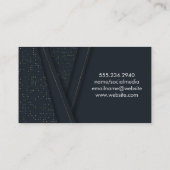 Carte De Visite Motif Abstrait de luxe (Dos)