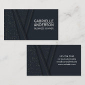 Carte De Visite Motif Abstrait de luxe (Devant / Derrière)