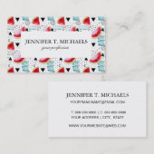 Carte De Visite Motif Abstrait de Watermelon (Devant / Derrière)