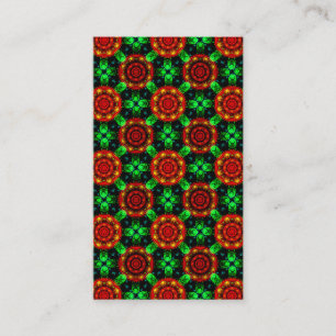 Carte De Visite Motif Abstrait Élégant Bohème Moderne Floral #504