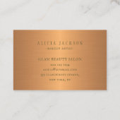 Carte De Visite Motif abstrait moderne monogramme (Dos)