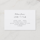 Carte De Visite Motif abstrait moderne professionnel de bleu de (Dos)