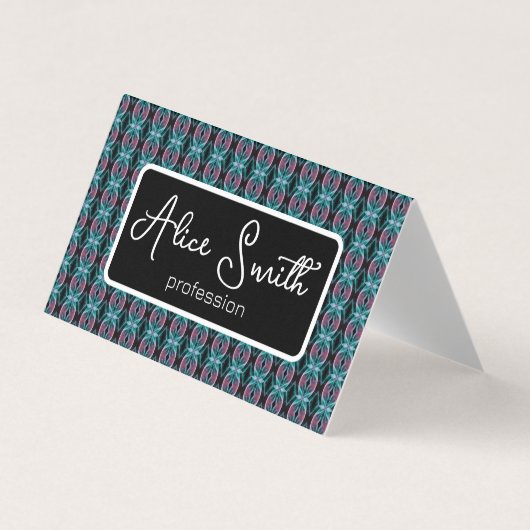 Carte De Visite motif Abstrait sans soudure (Devant)