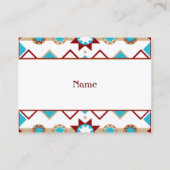 Carte de visite Motif amérindien (Dos)