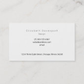 Carte De Visite Motif animal bleu et rose pâle (Dos)