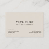 Carte De Visite Motif animal sauvage de la Jungle Leopard (Dos)