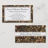 Carte De Visite Motif antique de style de camouflage de papier de (Devant / Derrière)