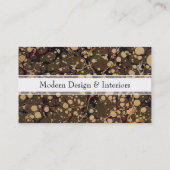 Carte De Visite Motif antique de style de camouflage de papier de (Dos)