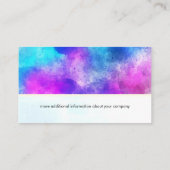 Carte De Visite Motif aquarelle (Dos)