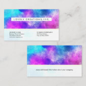 Carte De Visite Motif aquarelle (Devant / Derrière)