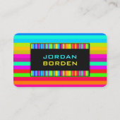 Carte De Visite Motif arc-en-ciel (Devant)