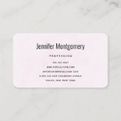 Carte De Visite Motif arc-en-ciel blanc mignon (Dos)